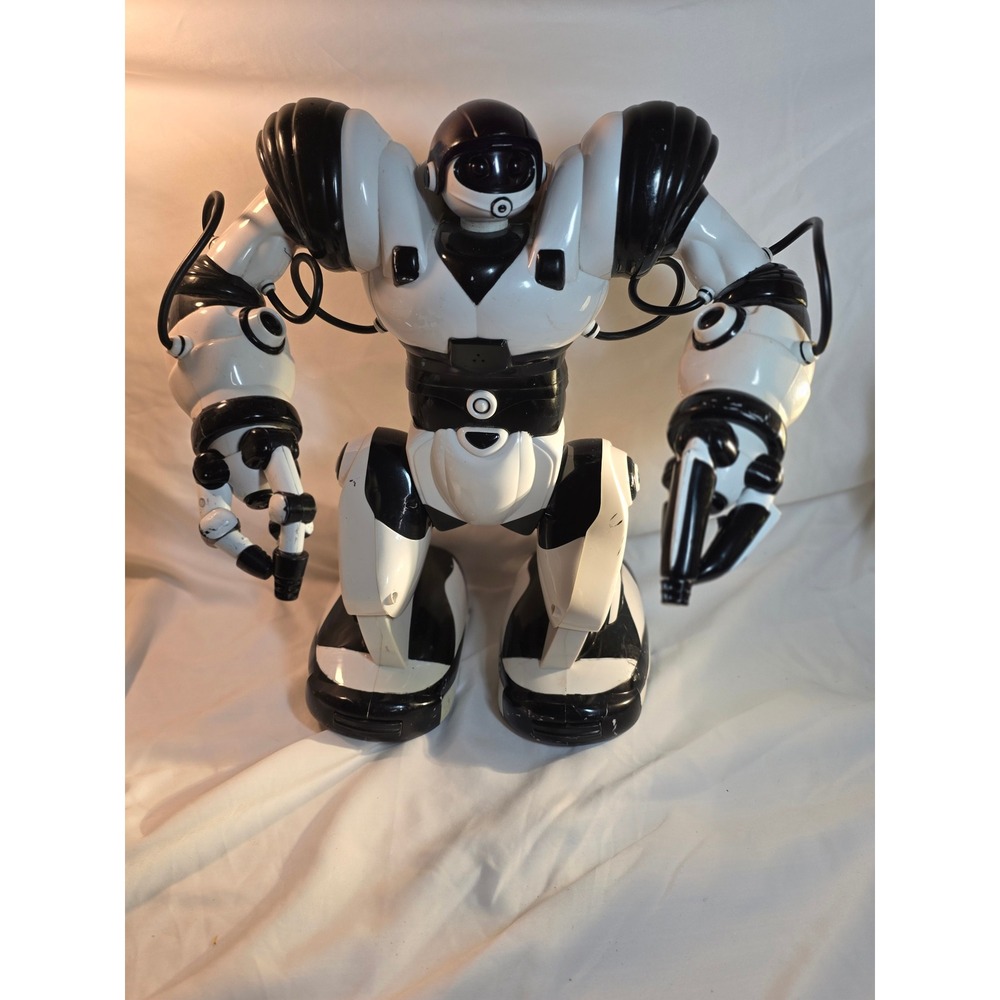 WowWee Robosapien Humanoid Robot Black White Mark Tilden Untested No Remote